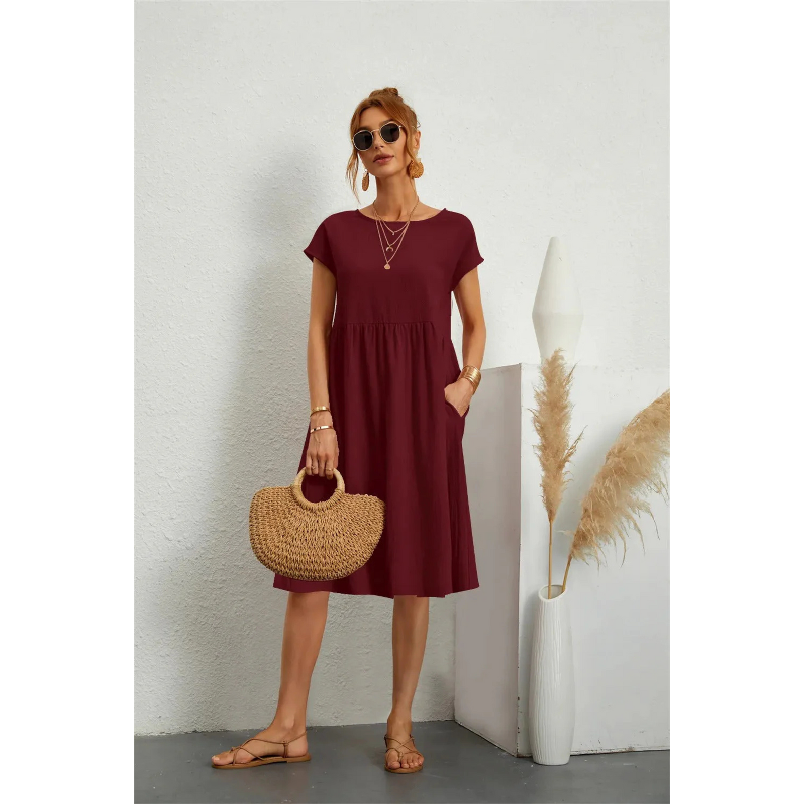 Kjole for kvinner - Flytende stil 8