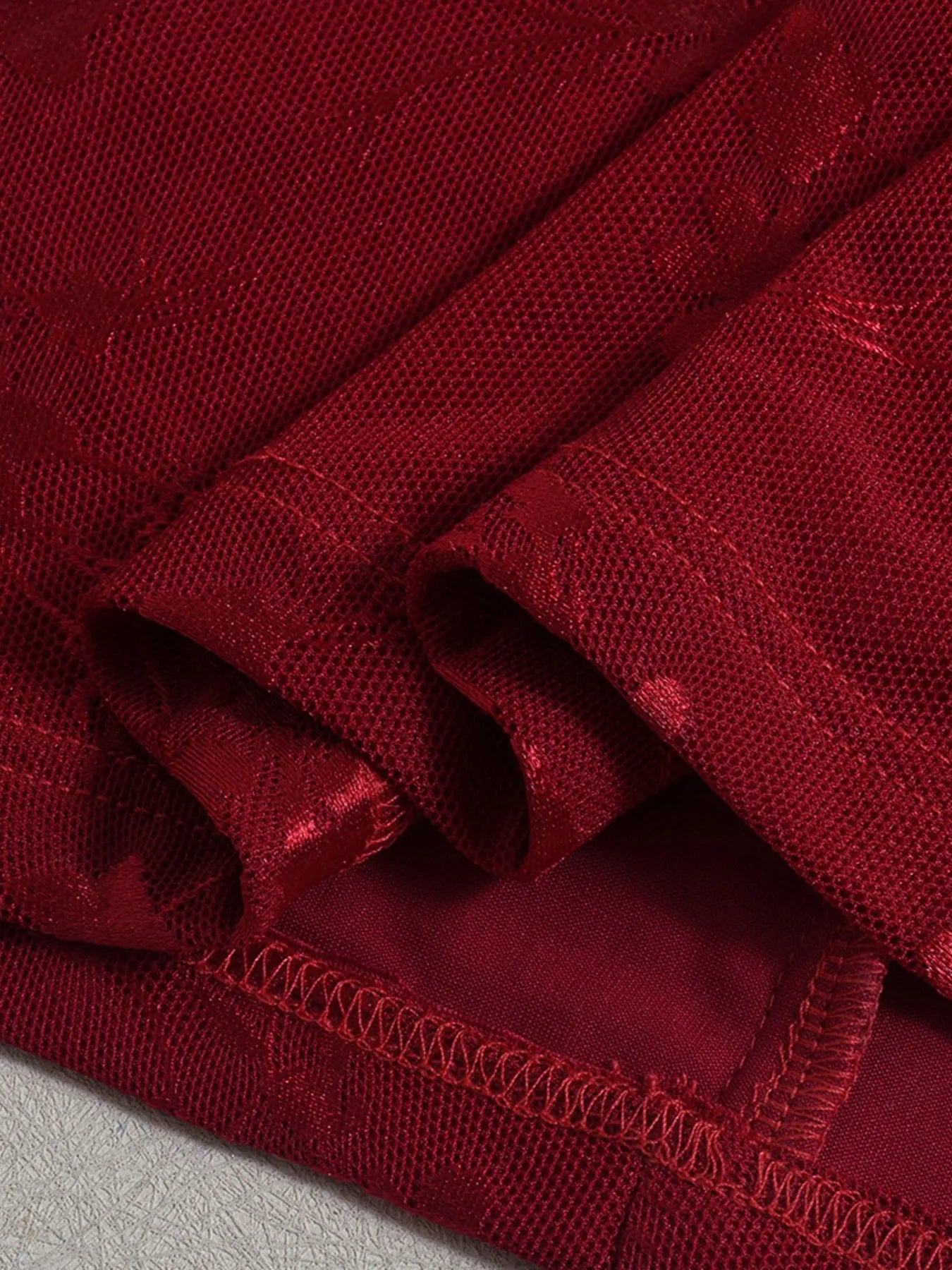 Kjoler Dame Avdekkede Skuldre Rynket Polyester Sommerkjole 7