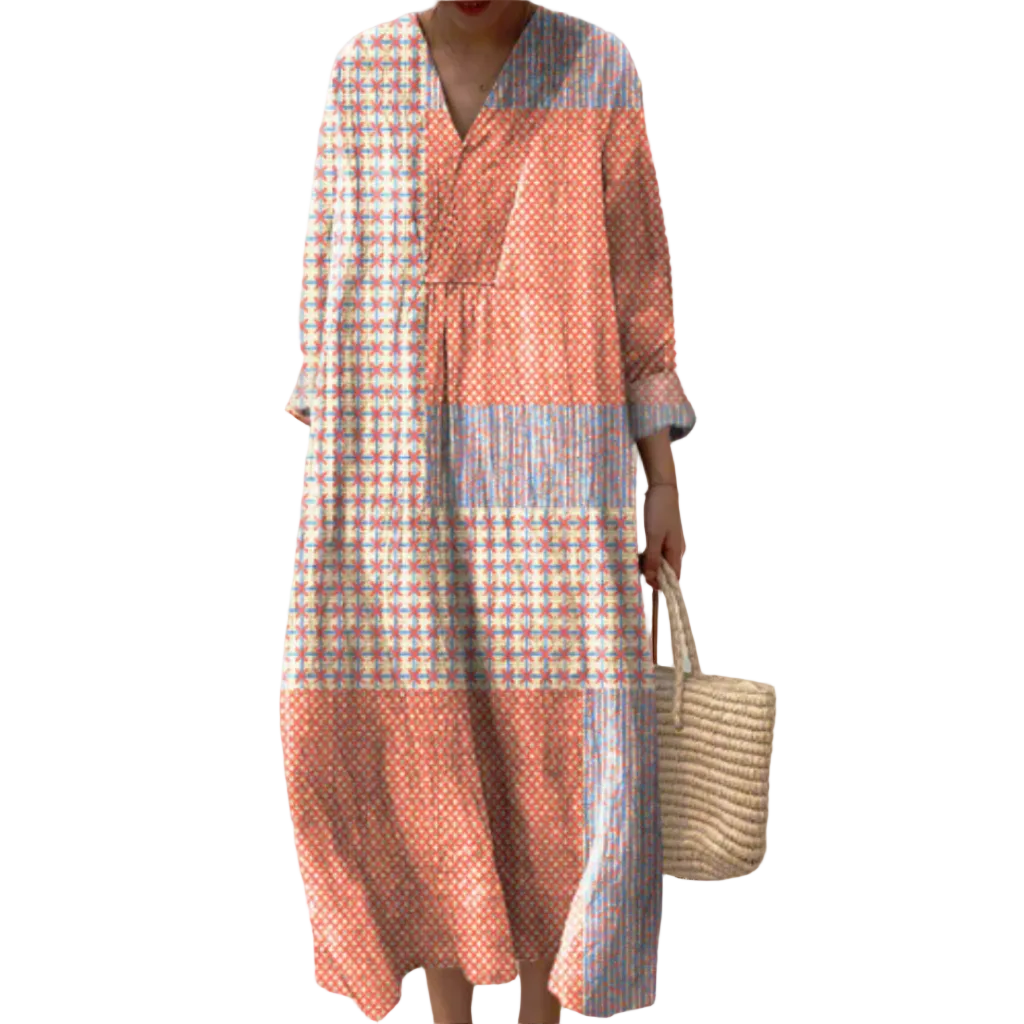 Kjoler Dame Geometrisk Sommerkjole Moderne Design 0