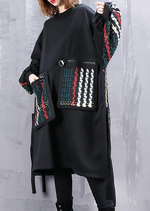 Kjoler Dame Oversized med Patchworkdesign 4