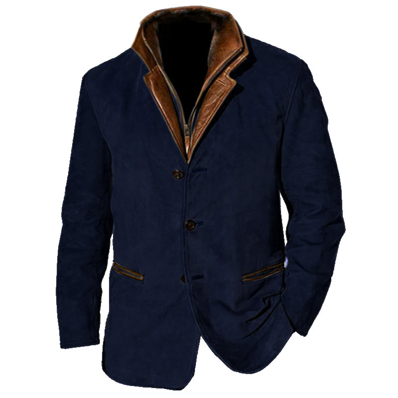 Klassisk Jakke for Menn i Vintage Stil 4