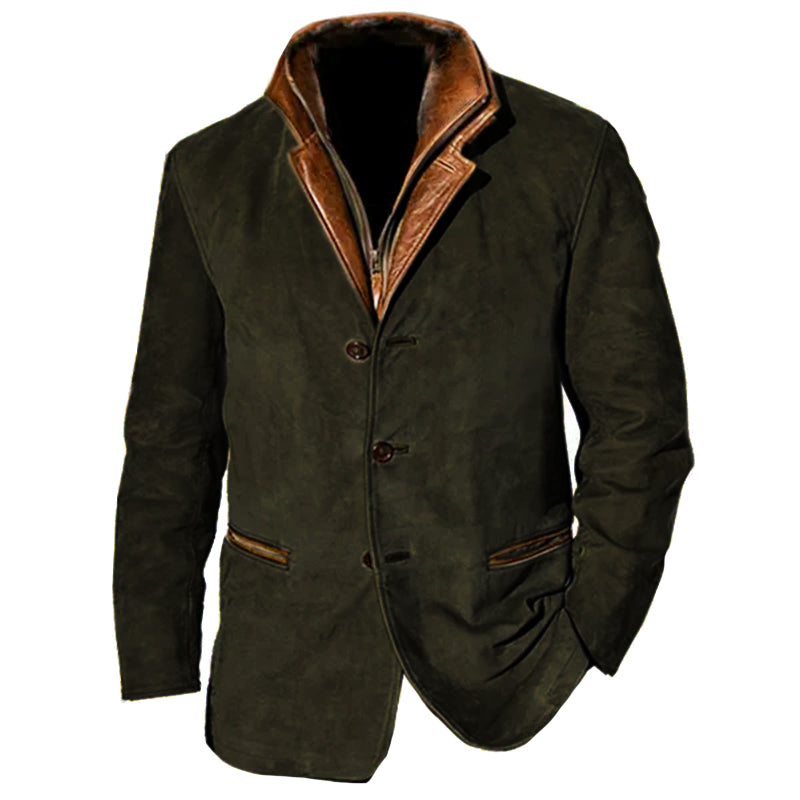 Klassisk Jakke for Menn i Vintage Stil 5