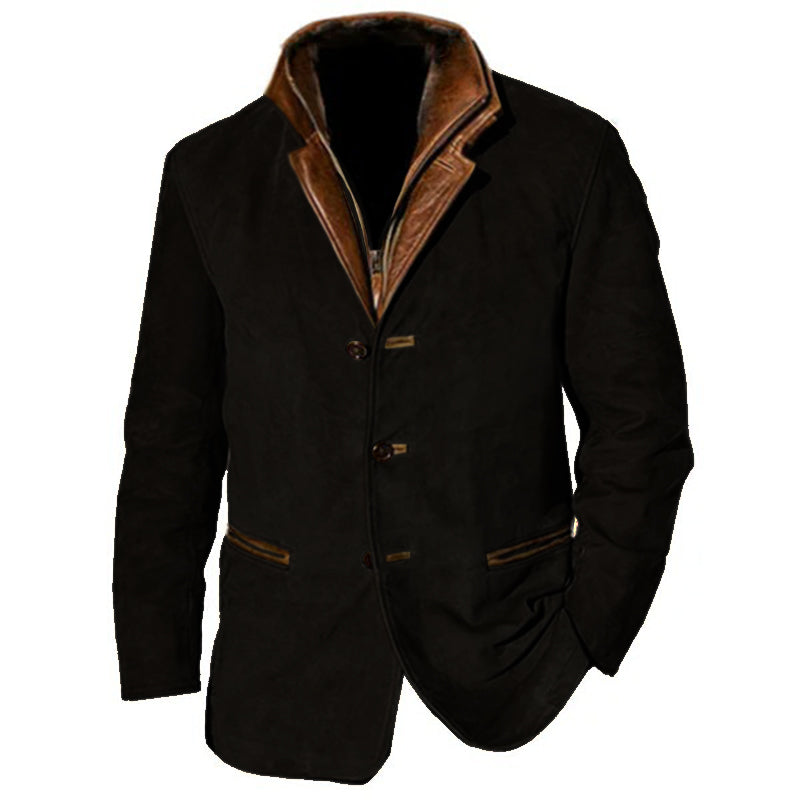 Klassisk Jakke for Menn i Vintage Stil 6