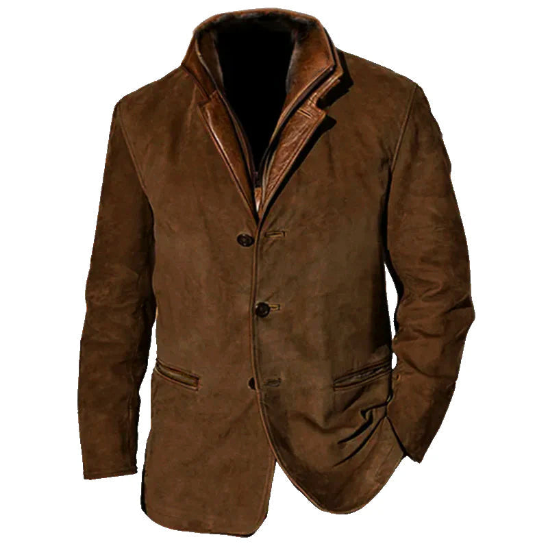 Klassisk Jakke for Menn i Vintage Stil 7