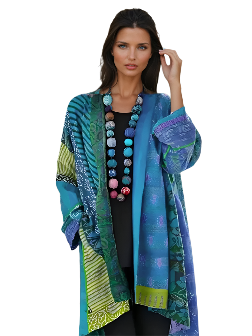 Kvinne Bluse Avslappet Polyester Multikolor 0