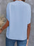 Kvinne Bluse Elegant Split V-hals Viskose Polyester 7