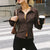 Kvinne Bluse Retro Stil Slim-Fit 4