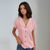 Kvinne Bluse med Krage og Knapper 4
