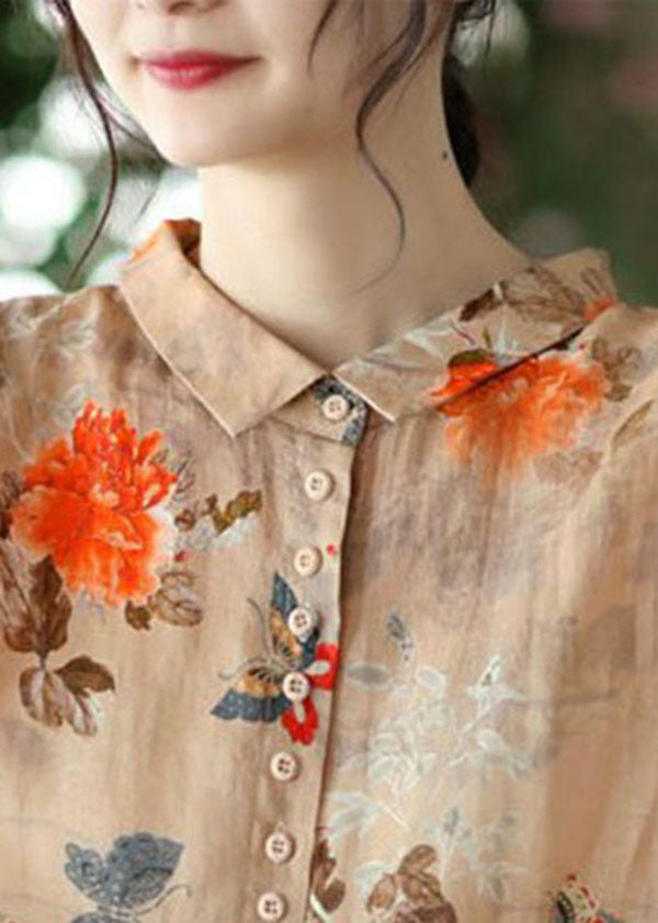 Kvinne Bluse med Peter Pan Krage og Lange Ermer 3