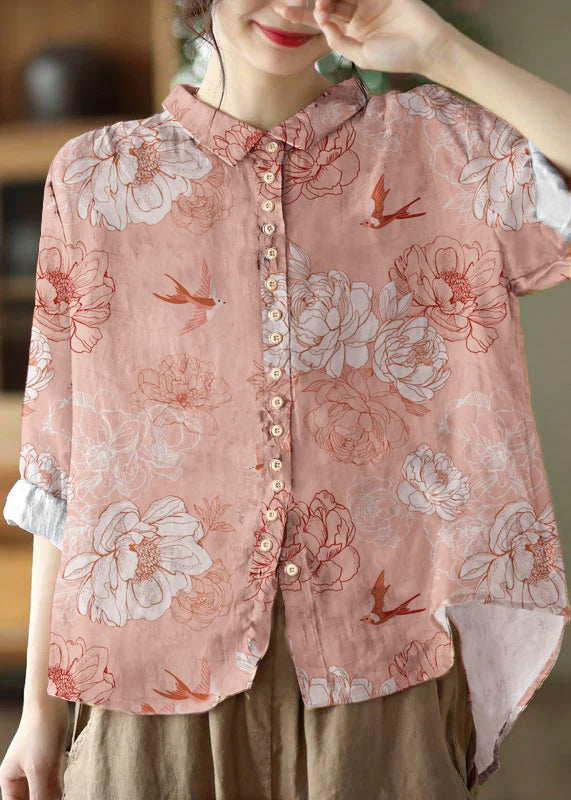 Kvinne Bluse med Peter Pan Krage og Lange Ermer 5