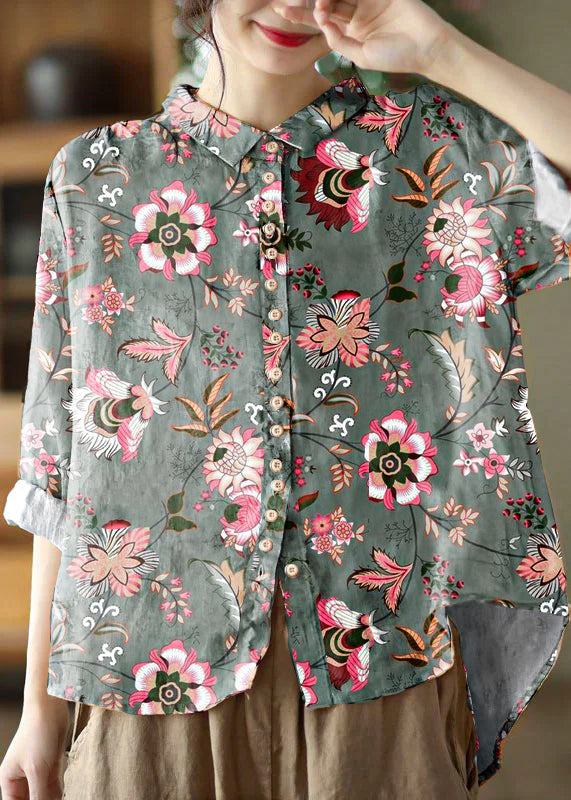 Kvinne Bluse med Peter Pan Krage og Lange Ermer 7