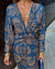Kvinne Boho Maxikjole Drapert Blend 2