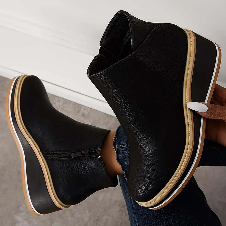 Kvinne Boots med Ullfôr og Lett Design 2