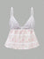 Kvinne Cami Top Blomstertrykk Polyester Spandex 1