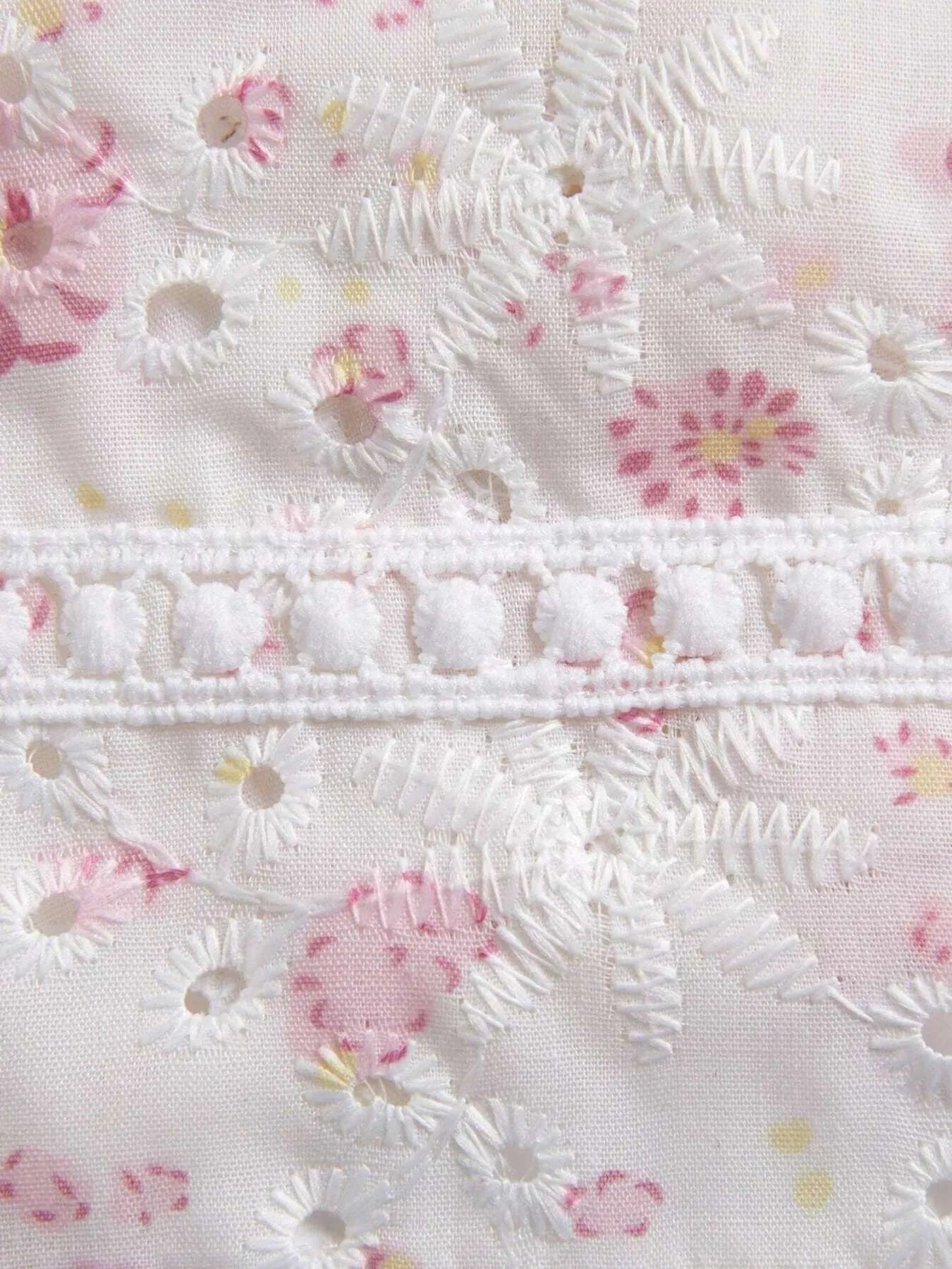 Kvinne Cami Top Blomstertrykk Polyester Spandex 3