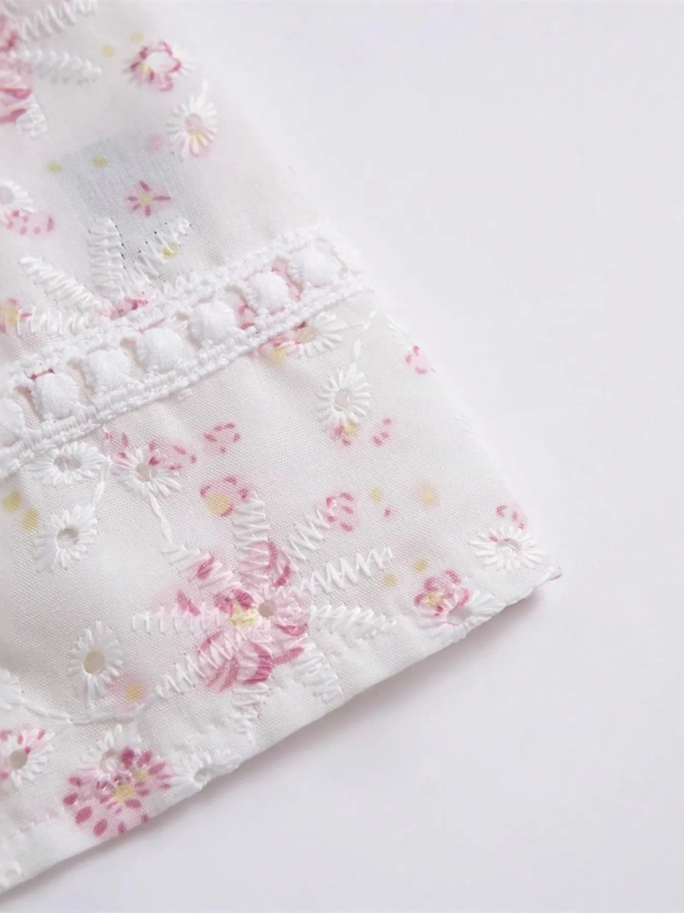 Kvinne Cami Top Blomstertrykk Polyester Spandex 4