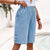 Kvinne Cropped Bukser Rett Ben Lett Pustende Stoff 4