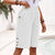 Kvinne Cropped Bukser Rett Ben Lett Pustende Stoff 6