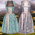 Kvinne Dirndl Kostyme med Bluse og Forkle 0