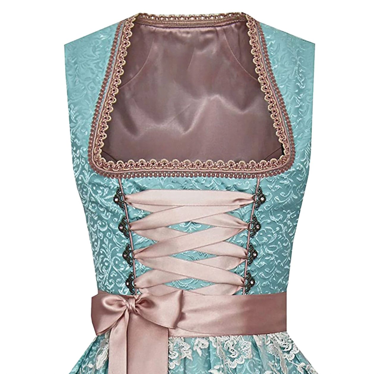 Kvinne Dirndl Kostyme med Bluse og Forkle 1