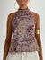 Kvinne Halterneck Tank Top Ryggløs Lett Stretch Polyester 11