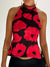 Kvinne Halterneck Tank Top Ryggløs Lett Stretch Polyester 14