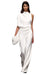 Kvinne Jumpsuit Asymmetrisk Høy Krage 0