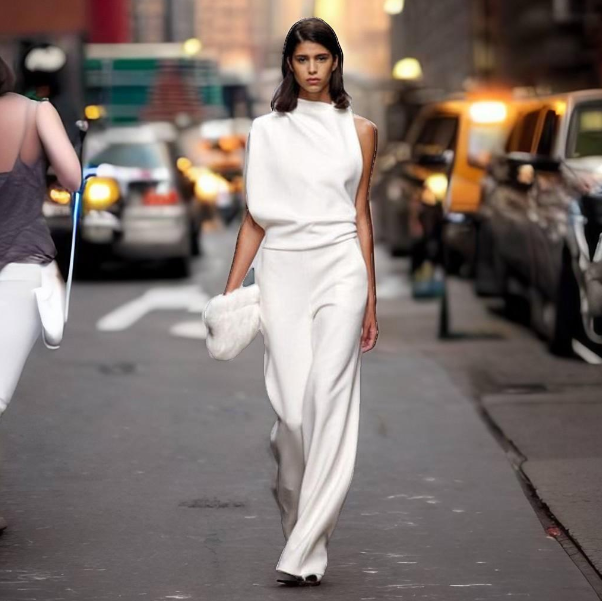 Kvinne Jumpsuit Asymmetrisk Høy Krage 1