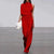 Kvinne Jumpsuit Asymmetrisk Høy Krage 2