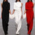 Kvinne Jumpsuit Asymmetrisk Høy Krage 4