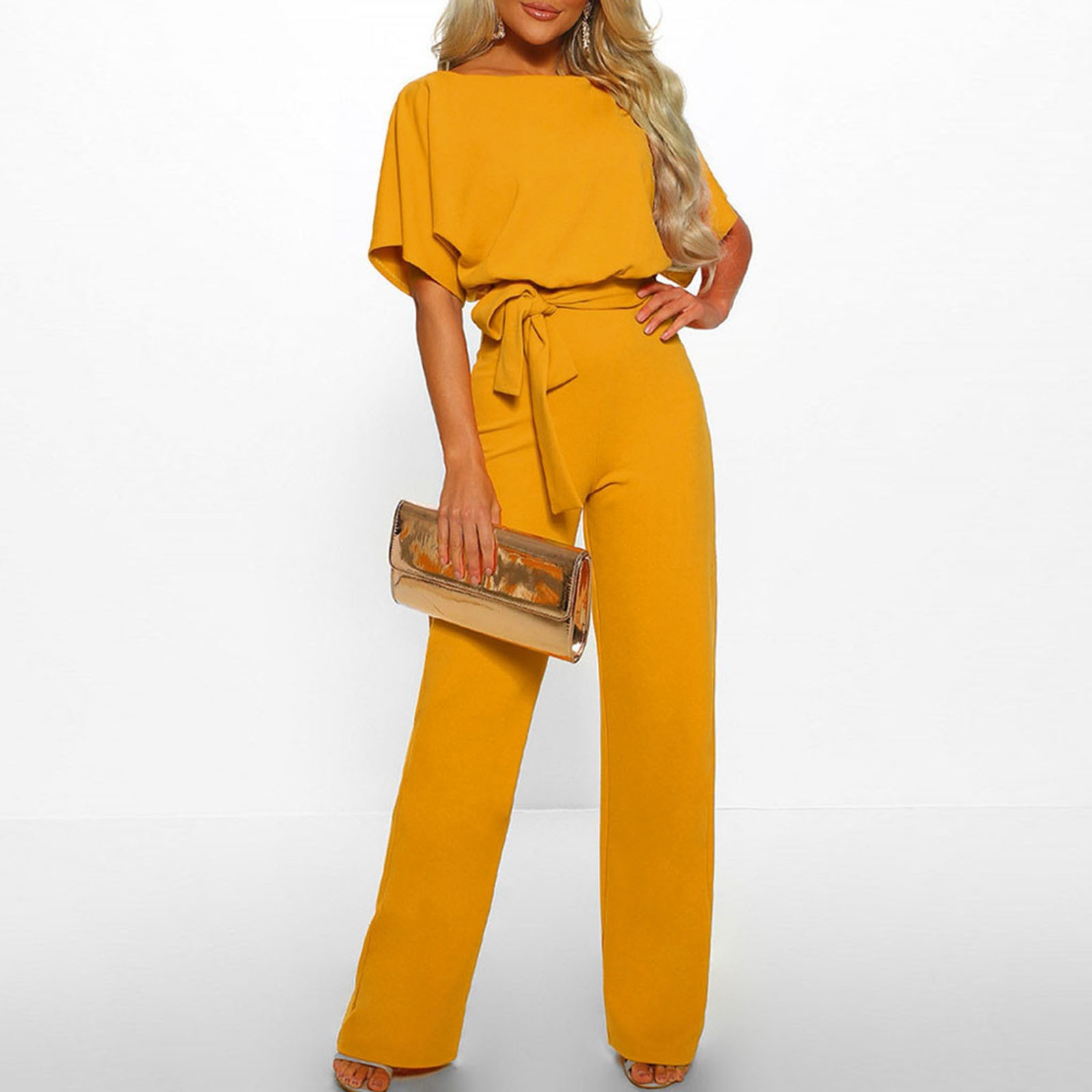 Kvinne Jumpsuit Med Vidde og Komfort 5
