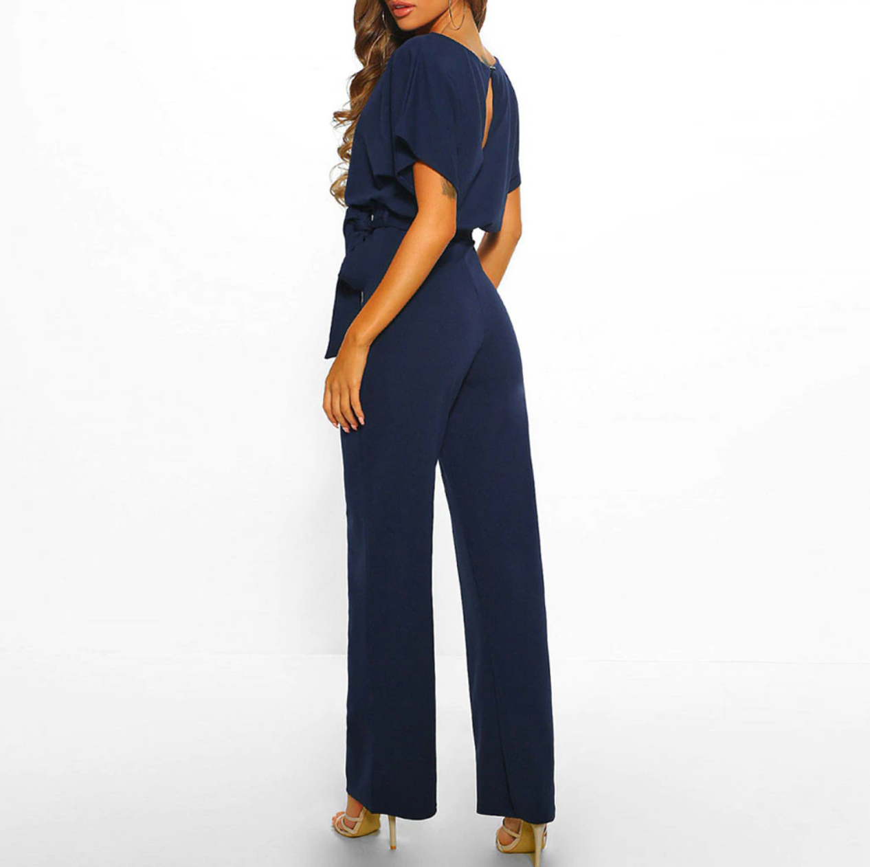 Kvinne Jumpsuit Med Vidde og Komfort 7