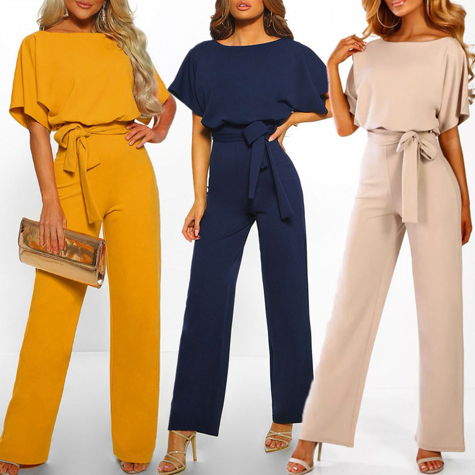 Kvinne Jumpsuit Med Vidde og Komfort 8