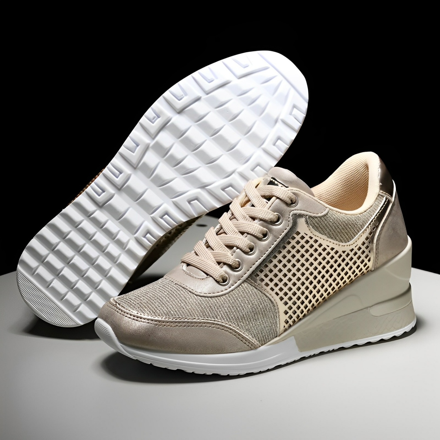 Kvinne Kilehæl Joggesko 8