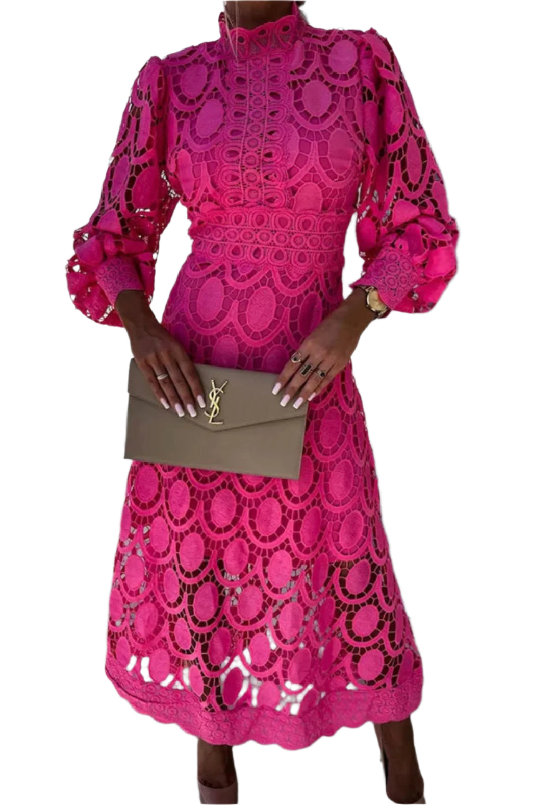 Kvinne Lace Kjole Romantisk Design 0