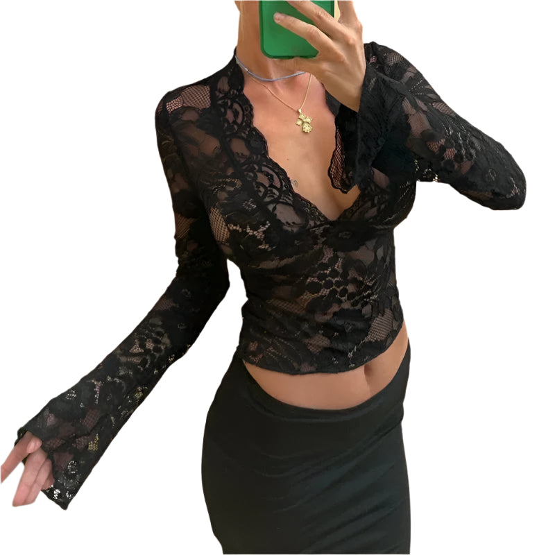 Kvinne Lace Top Chic Blonde 0