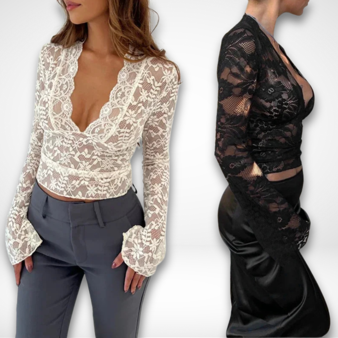 Kvinne Lace Top Chic Blonde 1