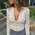 Kvinne Lace Top Chic Blonde 5