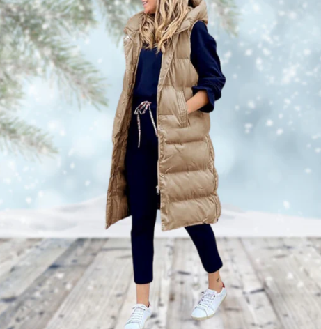 Kvinne Lange Weste Mantel 2