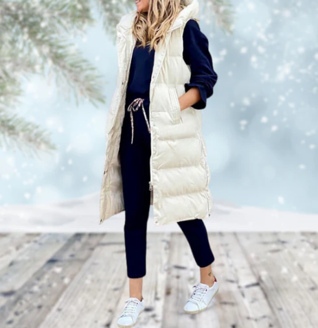 Kvinne Lange Weste Mantel 3