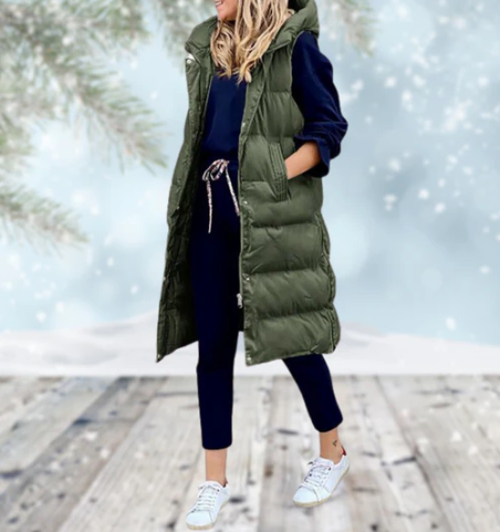 Kvinne Lange Weste Mantel 4