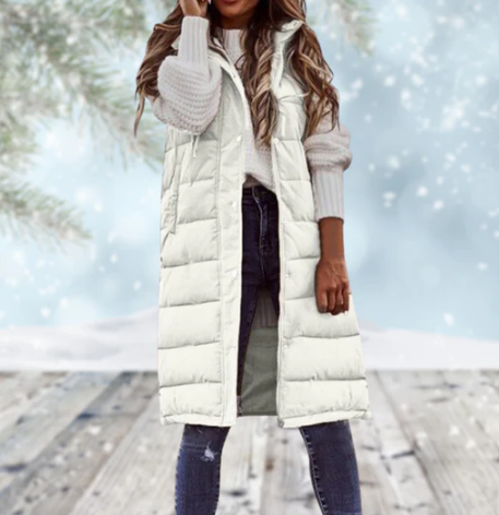 Kvinne Lange Weste Mantel 5