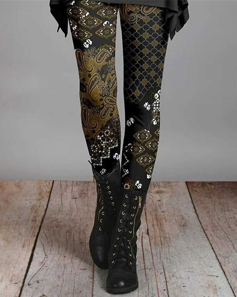 Kvinne Leggings Boho Stil 3