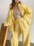 Kvinne Lounge Set To-delt Oversized Lettvekt Vevd Stoff 7
