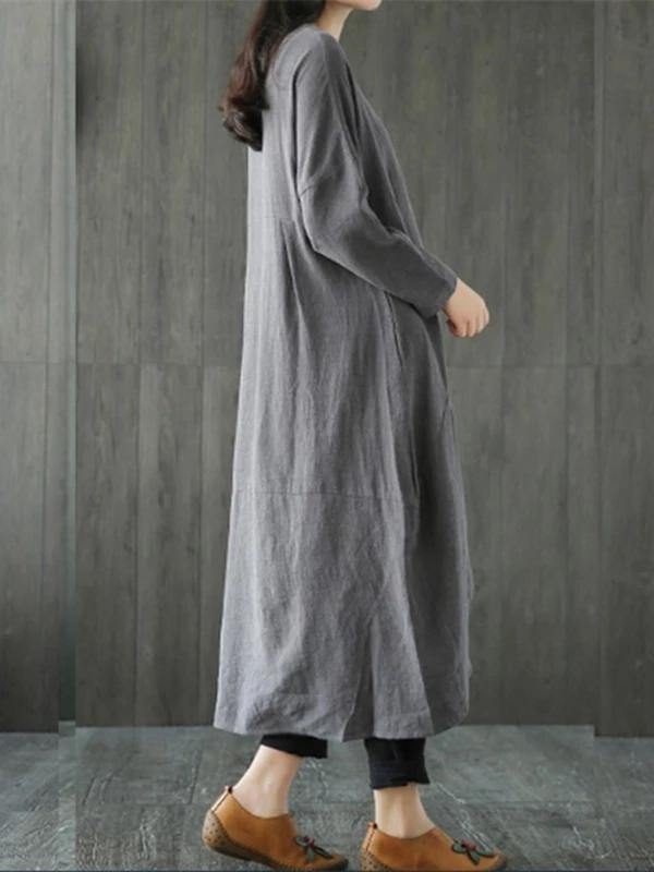 Kvinne Maxi Kjole Asymmetrisk Hals 3