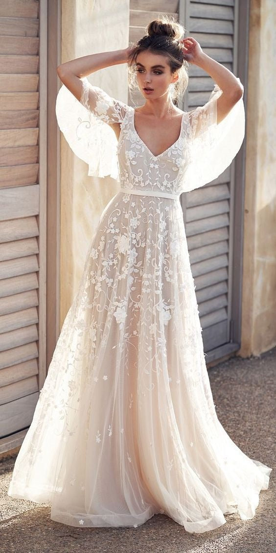 Kvinne Maxi Kjole Blomstertrykk Lett Polyester 3