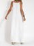 Kvinne Maxi Kjole Halter med Side Slit i Bomulls- og Linblanding 8