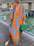 Kvinne Maxi Kjole Oversized Dyp V-hals 3