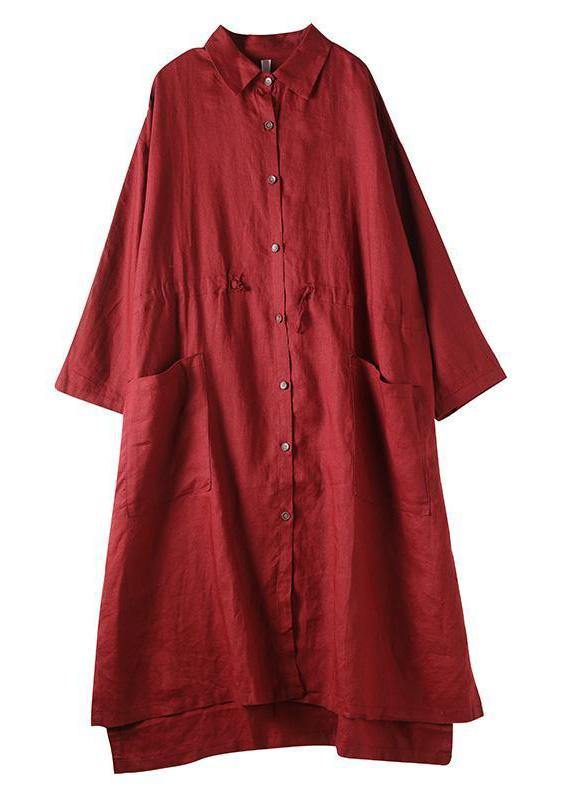 Kvinne Maxi Kjole Skjorte Stil 3