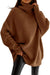 Kvinne Oversized Genser Tykke Viskose Turtleneck 3